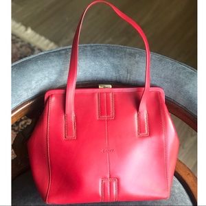 DKNY Red Tote